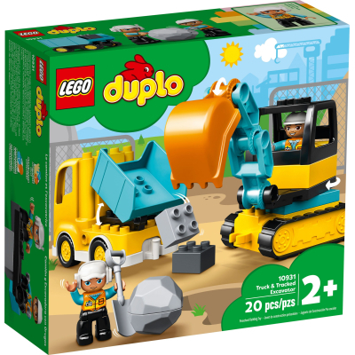 Конструктор Lego Duplo Town Грузовик и гусеничный экскаватор 20 деталей (10931)