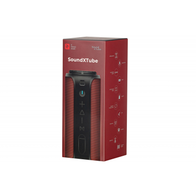 Портативна колонка 2E SoundXTube TWS MP3 Wireless Waterproof Red (BSSXTWRD) фото №3