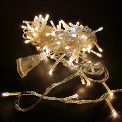 Гірлянда Novogod`ko нить, 100 LED, теплый белый, 5 м, мерцание (973764)
