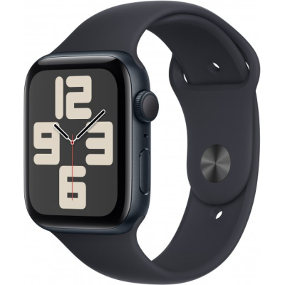 Смарт-часы Apple Watch SE 2023 GPS 44mm Midnight Aluminium Case with Midnight Sport Band - M/L (MRE93QP/A)