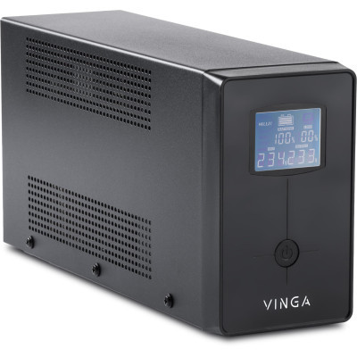 Джерело безперебійного живлення Vinga LCD 1200VA metal case (VPC-1200M) фото №2