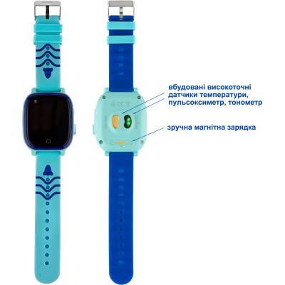 Smart часы AmiGo GO005 4G WIFI Kids waterproof Thermometer Blue (747017) фото №5
