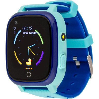 Smart часы AmiGo GO005 4G WIFI Kids waterproof Thermometer Blue (747017)