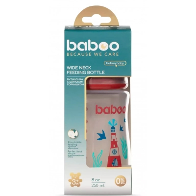 Пляшечка для годування Baboo Бутылочка для кормления  Морской маяк 250 мл (90406) фото №4