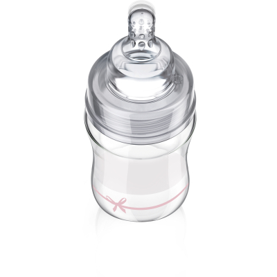 Пляшечка для годування Lovi Бутылочка для кормления  Diamond Glass Baby Shower стеклянная 150 мл Розовая (74/104girl) фото №2