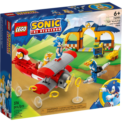 Конструктор Lego Sonic the Hedgehog Майстерня Тейлз і літак Торнадо 376 деталей (76991)