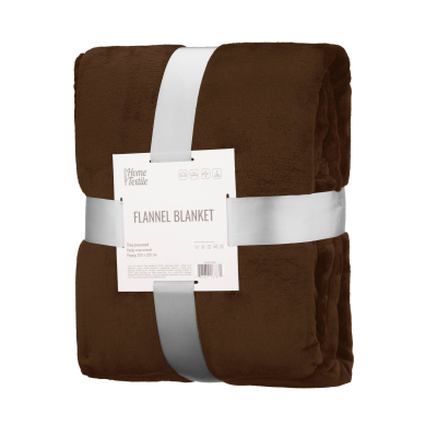 Плед Ardesto Flannel 200х220см коричневий (ART0218SB)