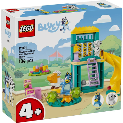 Конструктор Lego Bluey Веселощі з Блуї та Хлоєю на ігровому майданчику (11201)