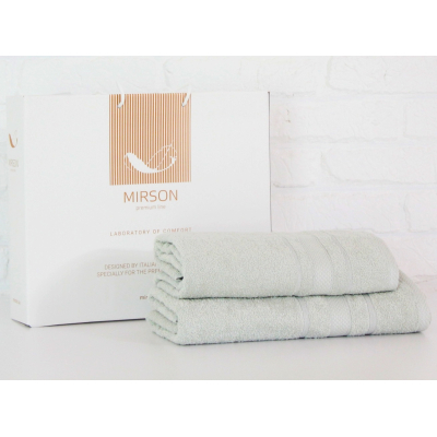Рушник MirSon набор банных №5078 Elite SoftNess Menthol 50х90, 70х140 (2200003183160)