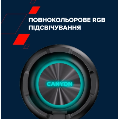Портативна колонка Canyon OnMove 15 EQ TWS IPX6 Dark Blue (CNE-CBTSP15BK) фото №10