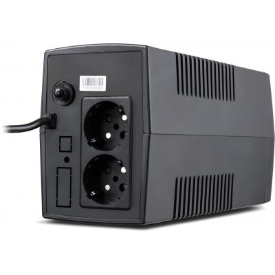 Джерело безперебійного живлення Vinga LCD 600VA plastic case (VPC-600P) фото №3