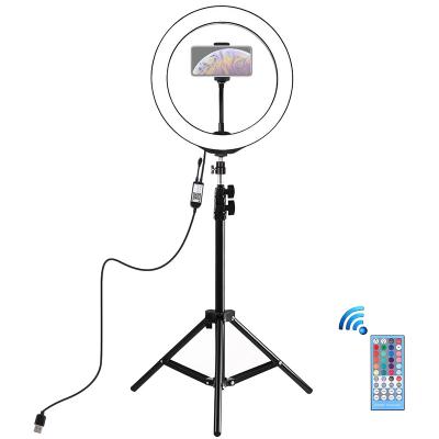 Набір блогера PULUZ Ring USB LED lamp PKT3043 10"   tripod 1.1 м (PKT3043)