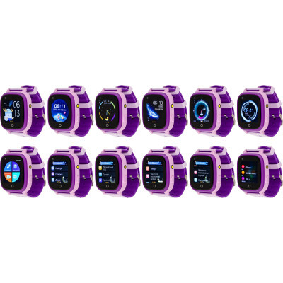 Smart часы AmiGo GO005 4G WIFI Kids waterproof Thermometer Purple (747019) фото №7