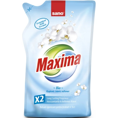 Кондиціонер для білизни Sano Maxima Bio сменная упаковка 1 л (7290010935512)