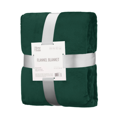 Плед Ardesto Flannel 200х220см, 100% поліестер, смарагдовий (ART0224SB)