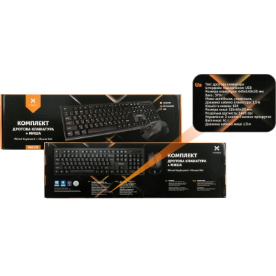 Клавиатура   мышка Vinga KBS170 Black фото №6