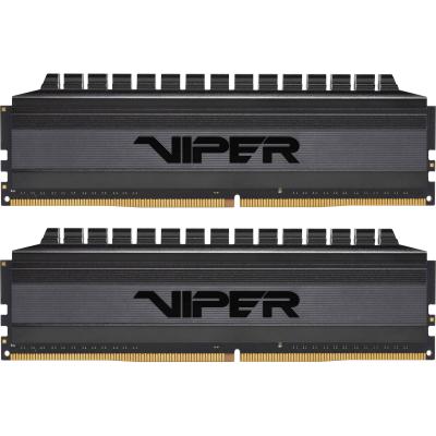 Модуль пам'яті для комп'ютера Patriot DDR4 16GB (2x8GB) 3200 MHz Viper 4 Blackout  (PVB416G320C6K)