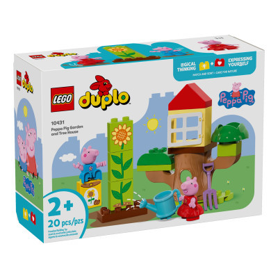 Конструктор Lego DUPLO Peppa Pig Сад і будиночок на дереві Пеппи (10431)