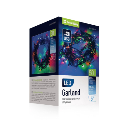 Гірлянда Colorway LED 50 5 м 8 функцій (CW-G-50L5UMC)