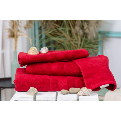 Рушник MirSon набор банный №5000 SoftNess Bordo 40x70, 50x90, 70x140, 100x (2200003183245)