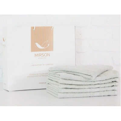 Рушник MirSon набор банных №5078 Elite SoftNess Menthol 70х140 6 шт (2200003524185)