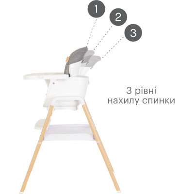 Стільчик для годування Tutti Bambini 7 в 1 Nova білий (611010/3511) фото №9