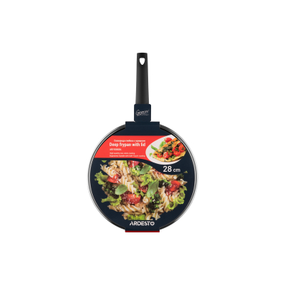 Пательня Ardesto Gemini Gourmet Viareggio Cover Grey 28 см (AR1928GDL) фото №2