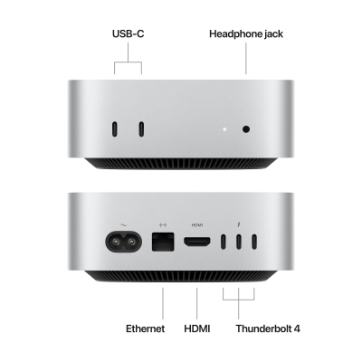 Компьютер Apple A3238 Mac mini /  M4(10C CPU/10C GPU), 16, 512 (MU9E3UA/A) фото №4