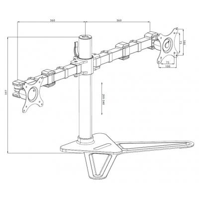 Крепление ТВ Iiyama DS1002D-B1 фото №7
