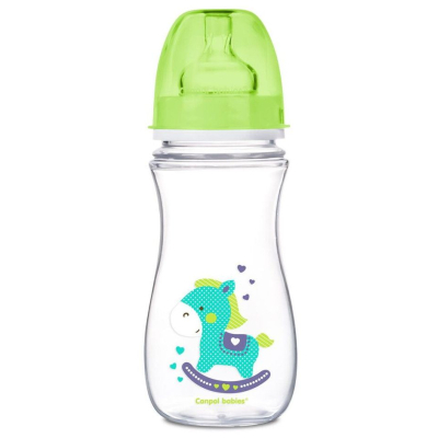 Пляшечка для годування Canpol babies Бутылочка для кормления  Easystart Цветные зверьки 300 мл Бирюзовая (35/204)