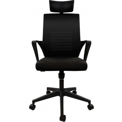 Офісне крісло GT Racer B-114H Black фото №2