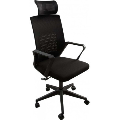 Офісне крісло GT Racer B-114H Black фото №3