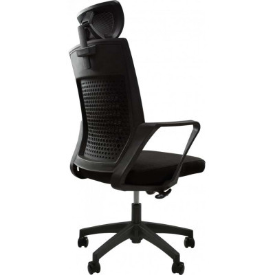 Офісне крісло GT Racer B-114H Black фото №4