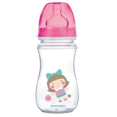 Пляшечка для годування Canpol babies антиколікова EasyStart Newborn baby 240 мл (35/221_pin)