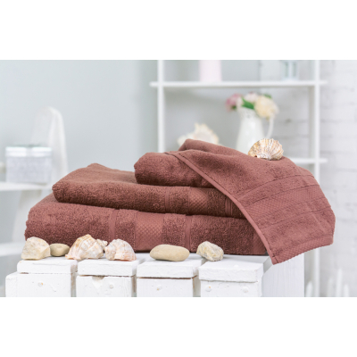 Рушник MirSon набор банный №5001 SoftNess Brown 40x70, 50x90, 70x140, 100x (2200003183252)