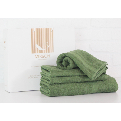 Рушник MirSon набор банных №5079 Elite SoftNess Military 40х70, 50х90, 70х (2200003975710)