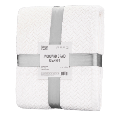 Плед Ardesto Jacquard Braid 200х220см айворі (ART0202JB)