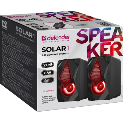 Акустическая система Defender Solar 1 Black (65401) фото №7