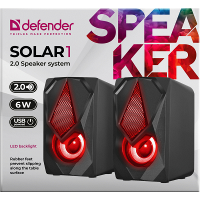 Акустическая система Defender Solar 1 Black (65401) фото №8