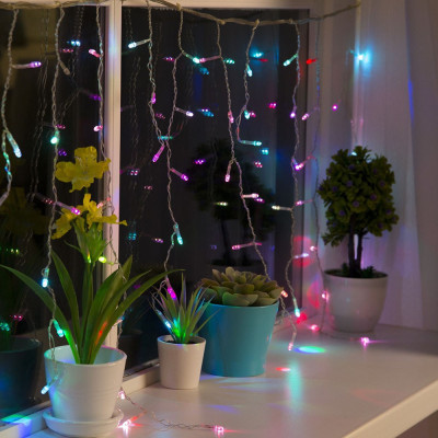 Гірлянда Colorway Бахрома 3мx0.6м 100Led IP20 цветная (CW-GF-100L36VMC) фото №11