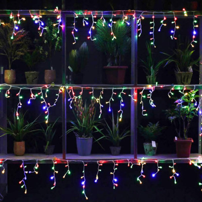 Гірлянда Colorway Бахрома 3мx0.6м 100Led IP20 цветная (CW-GF-100L36VMC) фото №3
