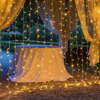 Гирлянда Colorway Штора завіса 3 x 3 м 300 LED USB теплий колір (CW-GW-300L33U) фото №10