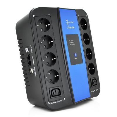 Джерело безперебійного живлення Ritar U-Smart-1000 (600W) (RS628U) фото №2