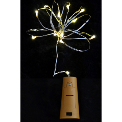 Гирлянда YES! Fun LED Сork light for bottle 15 ламп. молочно-белая, 1,6 м (801136)