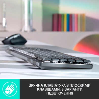 Клавиатура Logitech MX Mechanical Wireless Illuminated Performance Graphite (920-010757) фото №3
