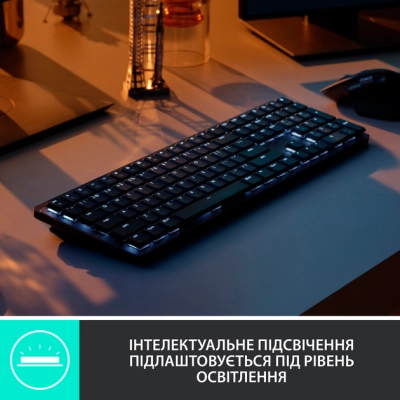 Клавиатура Logitech MX Mechanical Wireless Illuminated Performance Graphite (920-010757) фото №4