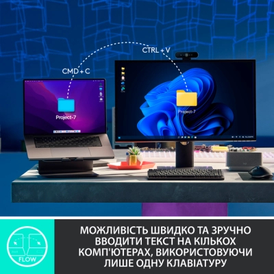 Клавиатура Logitech MX Mechanical Wireless Illuminated Performance Graphite (920-010757) фото №8