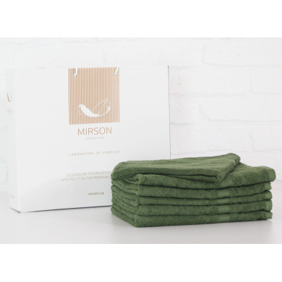 Рушник MirSon набор банных №5079 Elite SoftNess Military 70х140 6 шт (2200003524192)