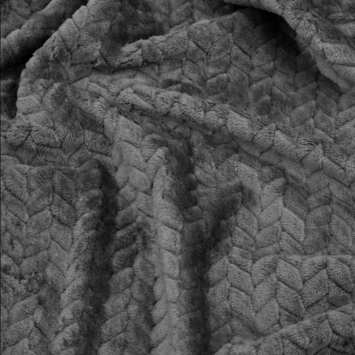 Плед Ardesto Jacquard Braid 200х220 см сірий фото №4