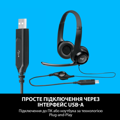 Наушники Logitech H390 (981-000406) фото №5